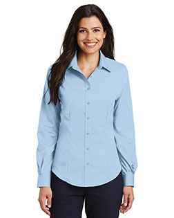 Port Authority L638 Women Long-Sleeve Non-Iron Twill Shirt at Apparelstation