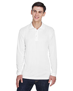 Ultraclub 8405LS Men Cool & Dry Sport Long-Sleeve Polo at Apparelstation